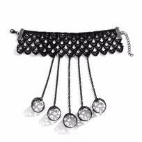 Gothic Lace Finger Wrist Chain Rings Mittens Bracelets Themed Party Costumes Accessories Vintage Christmas Jewelry Gifts