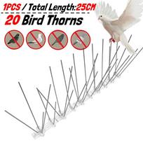 Stainless Steel Anti Bird Thorn Fence Deterrent Anti Bird Pigeon Squirrel Spikes Catcher for Garden Fence Roof Anti Bird Spike
