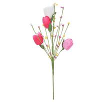 Fake Love Berry Flower Artificial Tulip Flowers Handmade Real Touch Simulation Big Tulip Realistic Luxury Faux Tulip Branch