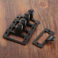 5pcs/kit Iron Label Tag Pull Frame Handle File Name Card Holder Knob w/screws Furniture Cabinet Drawer 48*38mm Decor Black/White