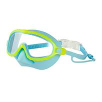Swim Goggles with Nose Cover Wide Field Of View Diving Mask Anti-Fog Anti-Leak ,Toddler Swimming Goggles For Kids Ages 4-15
