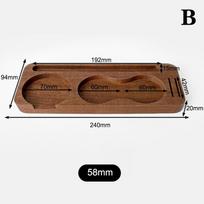 Beechwood/Sapele Coffee Tamper Station Portafilter Holder Rack Stand For 51Mm 58Mm Espresso Accessories Barista Support Base