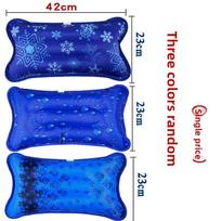 Children's Cooling Ice Pillow Inflatable Water Pillow Nap Time Temperature Regulating Pad Hard Support Office Use 3D Cut
