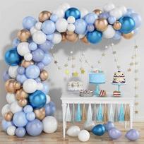 Blue Matte Balloon Chain Set Arch Birthday Decoration Cross-Border Festive Supplies  Snow Brand Small Circular Balloons E101