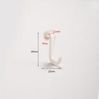 Modern mat Plastic Clothes Hanger Hook Flat Strip Board Hole Hook Microwave Stand Hook Coats Hooks S Hook Z Hook