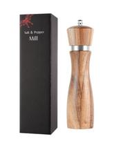 Wood Salt and Pepper Shakers Grinder Manual Spice Mills Adjustable Ceramic Core Multi Purpose Seasoning Tool for Kitchen Cooking