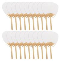 Wholesale Pai Pai Bambu 20pcs Pure White Bamboo Handle Blank Calligraphy Painting Blank Group Fan White Fans Summer Fans Wedding