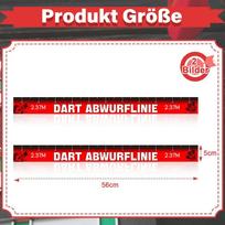 Dart Throw Line 2-Piece Dart Throw Toe Line Marker Floor Sticker Repositionable Tape Game Accessories for Bar Garage Office