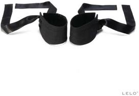 LELO Etherea Silk Cuffs Juodas - Luxurious Restraint with Suede & Silk Finish