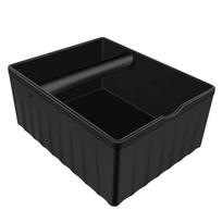 Rectangular Coffee Grounds Tapping Box with Tapping Rod Anti Slip Base Coffee Knock Box Large Capacity Stable juoda