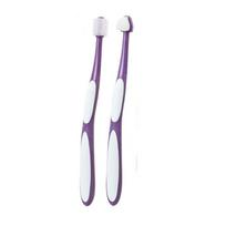 2pcs 360 Degree Cleaning Dog Toothbrush Bite Resistant Micro Head Teeth Cleaning Brush Soft Hair Bristles Cat Toothbrushes