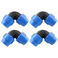 4pcs PVC PE Tube Elbow Connector 20/25/32mm Tee Elbow Reducing Quick Coupling Home Aquarium Water Supply Plumb Accessories