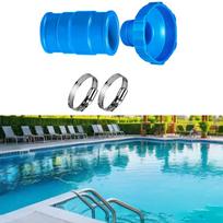 For Intex 11238 Compatible Pool Vacuum Hose Adapter Kit With 2 Clamps Equipped With A 1.25 Inch X 1.5 Inch Connector China Mainland