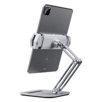 Adjustable Tablet Stand with 360 Rotating, Ergonomic Tablet Riser for Work, Dual Rotary Shaft Fully Foldable for Easy Storage