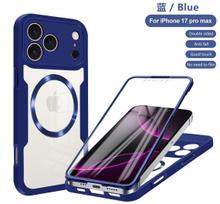 360 Full for Magsafe Clear Case for iPhone 17 16 Pro Max Air 16E 13 14 15 Plus Pro Magnetic Silicone Bumper Shockproof Cover iPhone 13