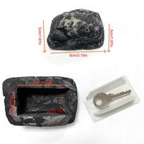 Waterproof Fake Rock Key Holder for Garden, Lawn, Driveway, Patio,  Geocaching & Hiding Spare Key Faux Stone Decor