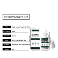 White Paint Pen for Wood 30ML Waterproof Fine Tip Scratch Filler Quick-drying Wall Paint for Enamel Kitchen Cabinet Furniture