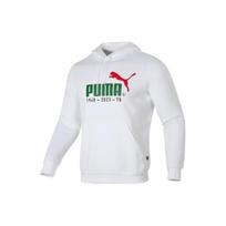 PUMA Logo Printed Casual Hoodie 'White Green Red' Men's 678413-02 XS