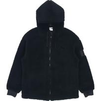 PUMA lamb's wool hooded Stay Warm Windproof logo Jacket Black Men's 535066-01 XL