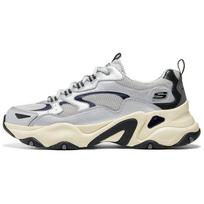 Skechers DLites 5.0 Panda Shoes Comfortable Versatile Shock Absorbing Durable Supportive Lightweight Increased Height Low Top Casual Shoes 232490-GYSL 39.5