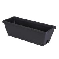 Rectangular Planter Large Plant Pot with Drainage Holes Long Planter Box with Saucer for Windowsill Vegetables Herbs Succulents M