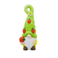 Small Ceramic Garden Statue Cute Girls Boys/Gnome/Pumpkin Fairies Sculptures for Outdoor Garden Yard Patio Lawn Decor E