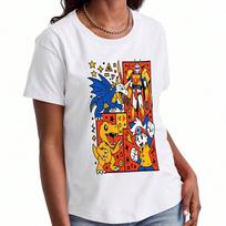 Anime Characters Wounisex's Cotton T Shirt, Pure Cotton Premium Print, Durable, Casual Fashion, Featuring Heroic Warriors And Titan, A Unique And  Des S