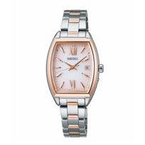 SEIKO SELECTION SWFH126 S Series Solar Radio Full Auto Calendar Silver Pink Gold Light Pink Stainless Steel [Seiko Watch] Ladies' Watch, Powered,