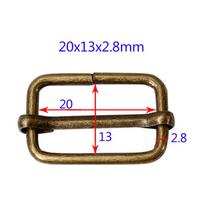 20Pcs Metal Roller Buckles Slide Adjuster Buckles Heavy Duty Strap Connectors for Backpack Handbag Suitcase Tote Travel Luggage