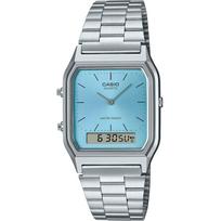 CASIO Quartz Watch Vintage Series Unisex Dual Time Ice Blue Overseas Model [Casio] Analog-Digital AQ-230A-2A1MQY [Used]