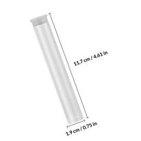 6Pcs Incense Storage Tube Set Clear Acrylic Material Fine Craftsmanship Portable Compact Design for Incense Sticks Aroma Holders