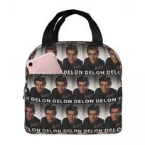 Alain Delon Actor Insulated Lunch Bag for Women Kids Portable Food Boxes Thermal Lunch Box Tote One Size