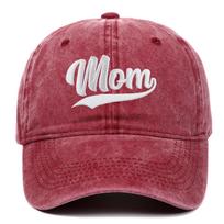 pc Fashion DAD MOM Embroidery Baseball Caps Adjustable Couple Hiphop Baseball Hats Distressed Faded Cap Vintage Sunscreen Hats Adjustable