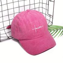 pc Faith Printed Retro Street Style Distressed Unisex Women Baseball Cap for Womensummer Casual Outdoor Ideal Match Flat Caps Adjustable