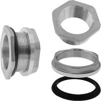 T02C!Water Tank Connector SUS304 Stainless Steel Thru-Bulk Fitting For Rain Barrels,Aquariums 2Inch