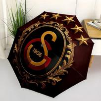 Galatasaray Crest Soccer Jersey Football ClubUmbrella with Cute Design,Portable 3-Fold Compact Umbrella for Men&Women,Valentine's Day Mother