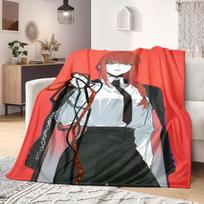 Chainsaw Man Flannel Blanket Lovely Print For Home Sofa Bed Chair Travel Picnic -HE6 75x90cm