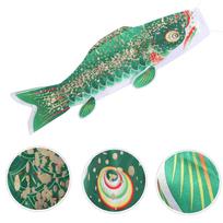 Carp Flag Decoration Japanese Wind Socks Fish Stremers Streamer for outside Koinobori Windsock Ornament žalia