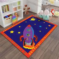 Cartoon ABC Letter and Number Learning Print Rug Carpets for Bedroom Living Room Sofa Mat Creative Door Mat Cloakroom Home Decor 40x60cm