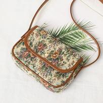 High-quality Women's Crossbody Bags New Retro Flowers Messenger Bags Women's Single-shoulder Small Square Bags KTY 19x5.5x13.5cm ruda