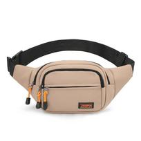 Nylon Men Chest Bag Large Capacity Adjustable Strap Outdoor Waist Bag Japanese Style Multi Functional Sports Walking Bag Riding rožinė