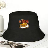 The Sims Bobs Pancakes House Bucket Hat  Breathable FisherUnisex Hats Summer Funny Beach Travel Caps Hip Hop Design Sun Hat One Size
