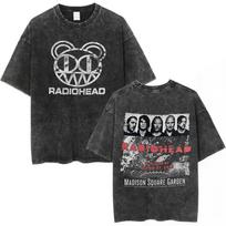 benber vintage Hot British Rock Band Radiohead Album Cover Poster Graphic Print Tshirt Men Women Streetwear Harajuku Vintage Washed Cotton M