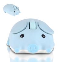Wireless Bluetooth Mouse, 2.4GHz, Piglet Shape, Quiet Operation, Cute, Connects to 2 Devices Simultaneously, Cordless, USB Receiver Included,