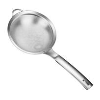 304 Stainless Steel Fine Mesh Filter Spoon 80 Mesh Flour Colander  Soy Milk Making 11cm