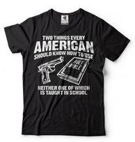 Guns and Bible T-shirt Donald Trump 2nd Amendment Constitution Christian T-shirt M
