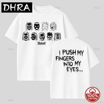 Slipknot Banda Rock Nu Metal Printed Tshirt High Quality Cotton Unisex Women Clothes Vintage Unisex Clothing Y2k Tops Streetwear S
