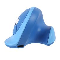 Vertical Wireless Mouse, Bluetooth & 2.4G USB, Connects to 3 Devices, Silent, Optical, Compact, Type-C Rechargeable, Ergonomic Design, Right-Handed,