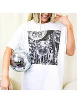 Disco Ball Graphic T-Shirts Vintage Aesthetic Wounisex  Fashion Music Concert T Shirt Bachelorette Party Tee Y2k Grunge Tops S įvairiaspalvis