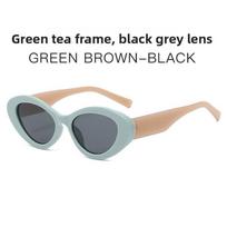 New Winter Cat Eye Glasses For Women With Uv400 Protection Outdoor Fashion GreenTeaFrame